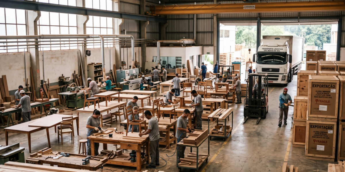 Setor Moveleiro de São Bento do Sul projeta crescimento de 8% nas exportações para o segundo semestre